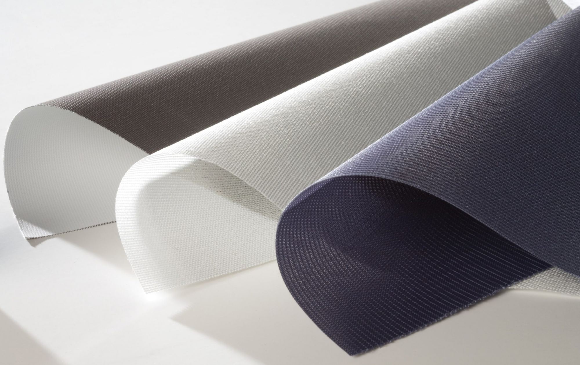 Motorized shade fabric samples