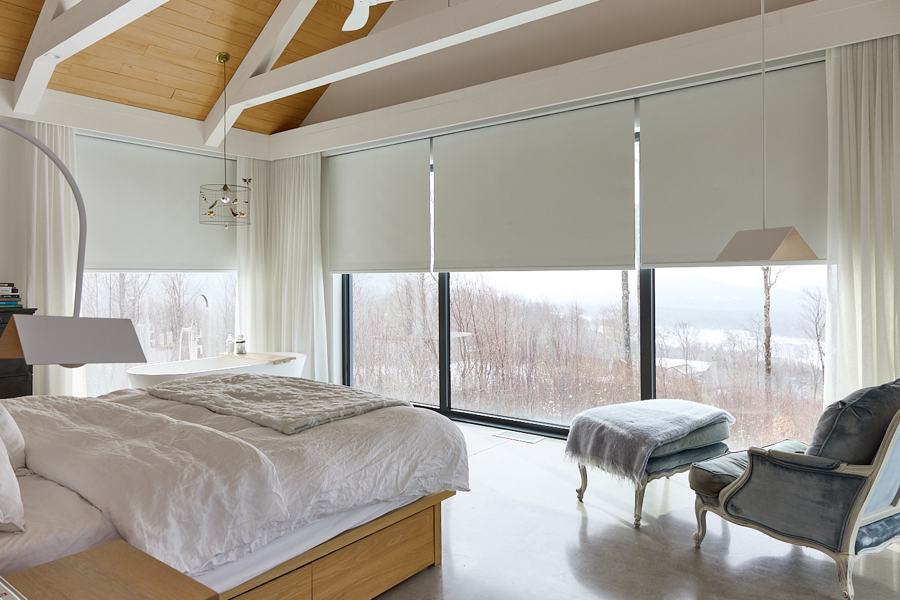Lutron Wired Shades 50% with a view