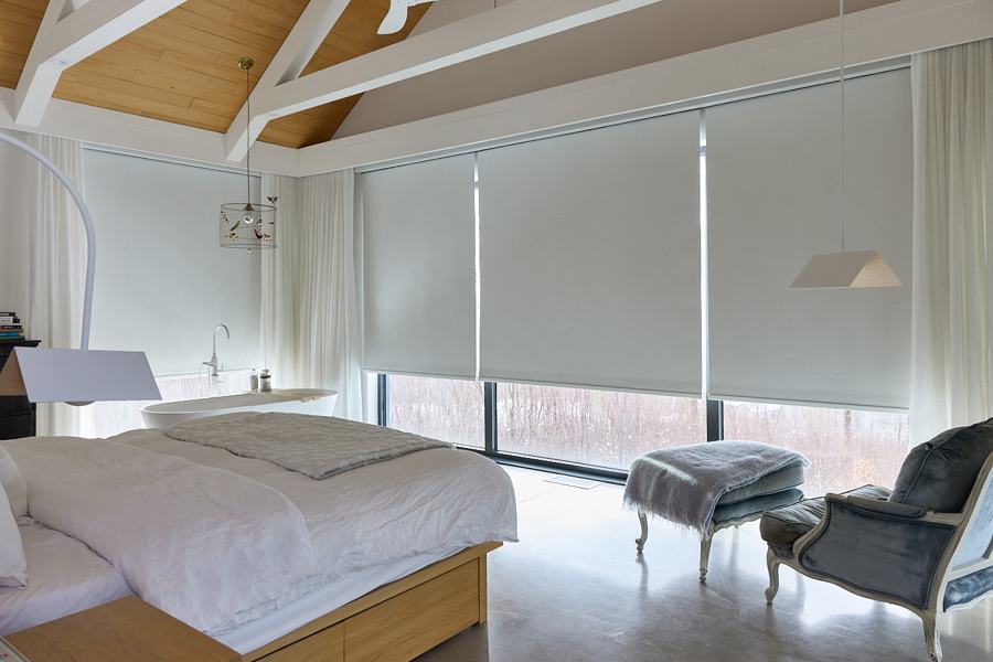 Lutron Wired Shades 75% with a view