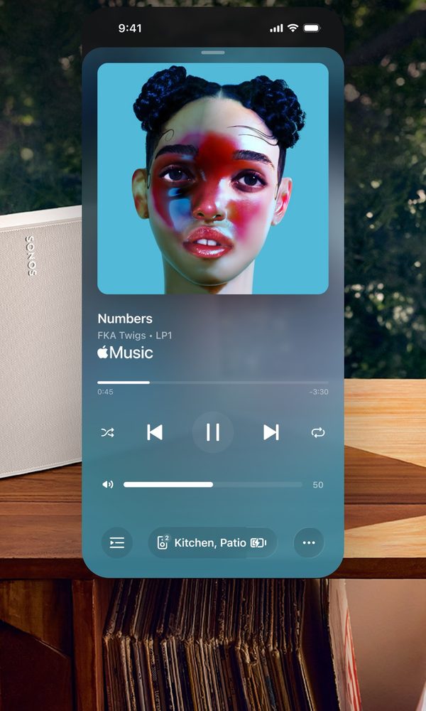 Playing an album in the Sonos app