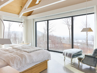 Lutron Wired Shades Open with a view