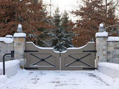 Front gate of The Domain